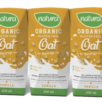Natura Organic Oat Beverage Vanilla 3x200mL