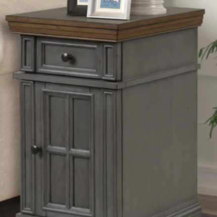 Well Universal Side Table with Power DAMAGED FOOT