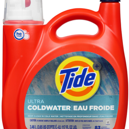 Tide Ultra Coldwater Clean Liquid Laundry Detergent, 124 Loads