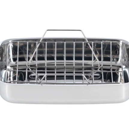 Lagostina 18/10 Stainless-steel Roasting Pan with Rack