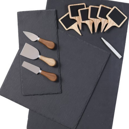 BirdRock Home Slate Charcuterie Serving Set, 13-pieces