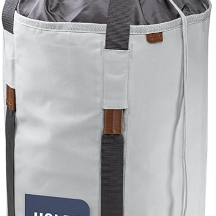 CleverMade Laundry Backpack Duffel Bag Tote with Shoulder Straps