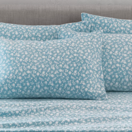 Martha Stewart Microfleece 6-Piece Sheet Set QUEEN  USED FINAL SALE