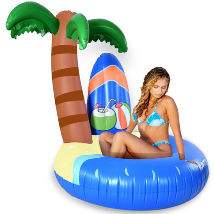 Floatey, Unique Tropical Pool Floats - XLarge Tiki Coconut Palm Tree