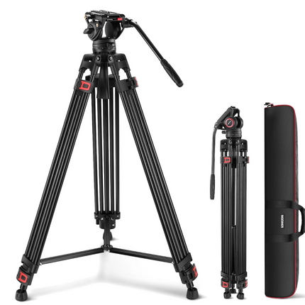 NEEWER TP74 74" Pro Video Tripod with Fluid Head
