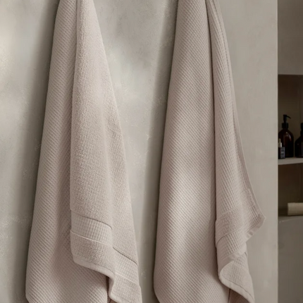 Welhome Waffle Texture Bath Towel, 2-pack