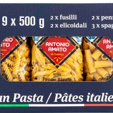 Antonio Amato Pasta Variety Pack, 7-9 × 500 g