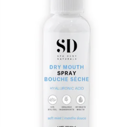 Spa Dent Naturals Dry Mouth Spray with Hyaluronic Acid, 2 x 60 mL