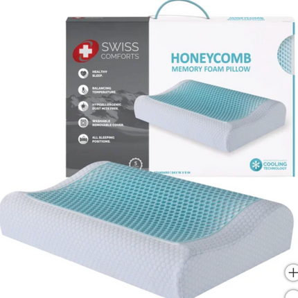 Swiss Comforts Honeycomb Memory Foam Pillow