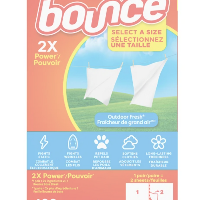 Bounce Dryer Sheets, 400 OPEN