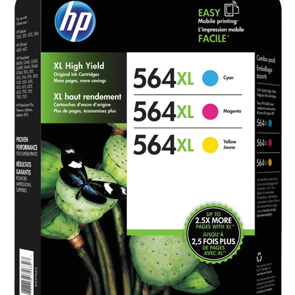 HP 564XL High Yield Ink Cartridge, 2 Pack Used