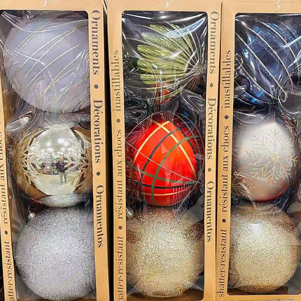 Holiday Ornament 250mm 3 Piece