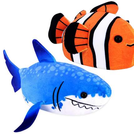 Zhu Zhu Fish - Aquarium Blue Shark (Butch) and Clown Fish (Finnegan)