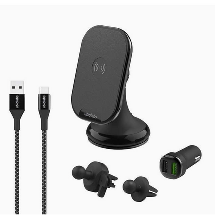 Ubio Labs Wireless Car Mount USED MISSING DUAL USB CHARGER