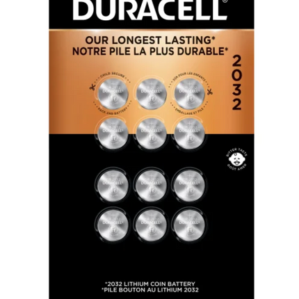 Duracell 2032 Lithium Battery, 10-11-count