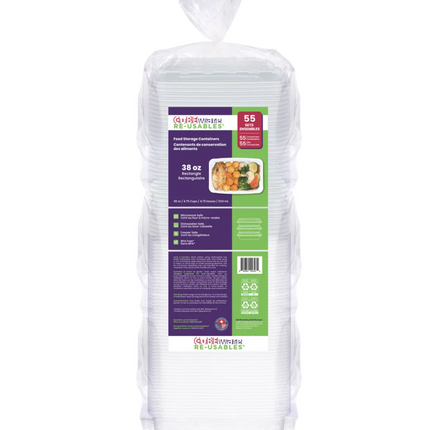 Cubeware 38 oz Containers 55-pack