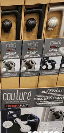 Couture Blackout Curtain Rod USED