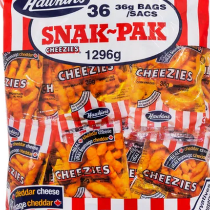 Hawkins, Cheezies Corn Snacks,