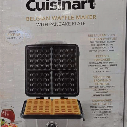 Cuisinart 4-Slice Belgian Waffle Maker USED