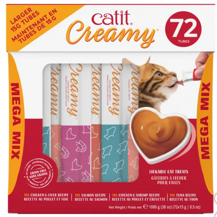 Catit Creamy Lickable Treats 60-72 x 15g