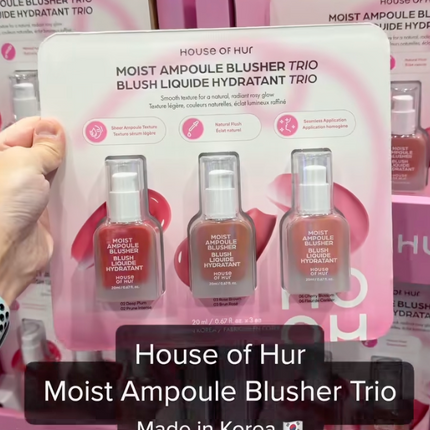 House of Hur Moist Ampoule Blusher Trio