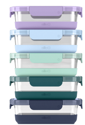Ello Glass Meal Prep Containers Set With Non Slip Base 8-10pc