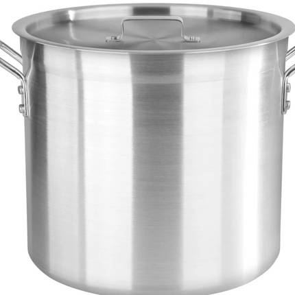 New Star Foodservice Aluminum Stock Pot with Lid, 30.3 L (32 qt.)