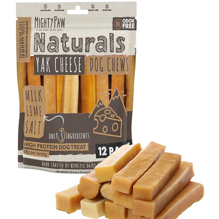 Mighty Paw Yak Cheese Chews for Dogs 12 Pack