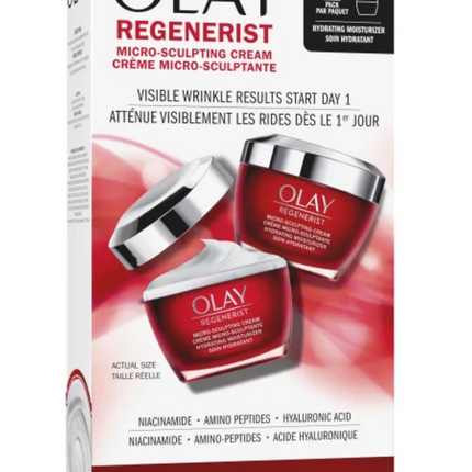 Olay Regenerist Moisturizer, 2 x 50 mL
