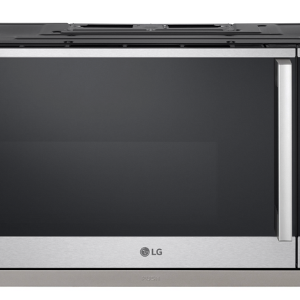 LG 30 in. 2.1 cu ft. Stainless Steel Over-the-Range Microwave with ExtendaVent and ThinQ Technology, 400 CFM