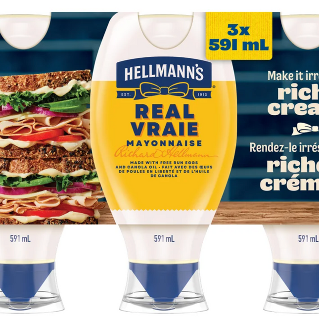 Hellmann's Real Mayonnaise, 591 mL
