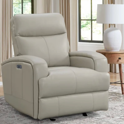Sora Ridge Top-grain Leather Glider Power Recliner