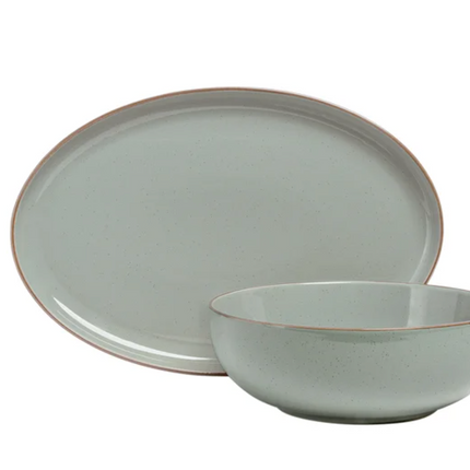 over&back Stoneware Serving Set, 2-piece