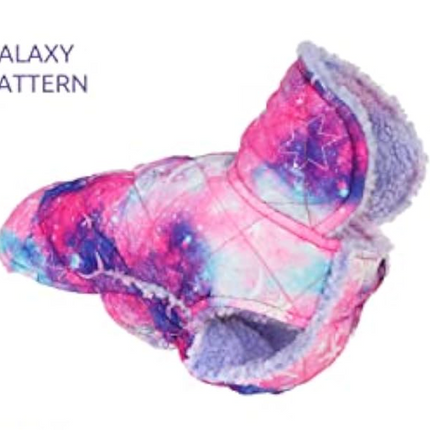 Fitwarm Reversible Tie Dye Quilted Dog Coat