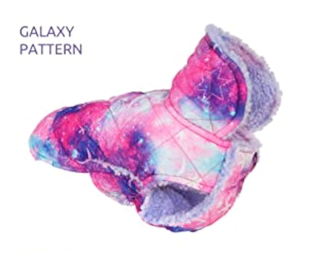 Fitwarm Reversible Tie Dye Quilted Dog Coat