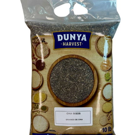 Dunya Harvest Chia Seeds 4.54 kg NEW/OPENED