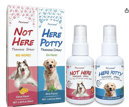 Petstoral Dog Not Here & Here Potty Training Spray Kit 50ml