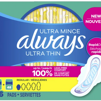 Always Regular Pads 96 Count