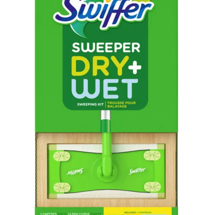 Swiffer Sweeper Dry and Wet Sweeping Kit Used