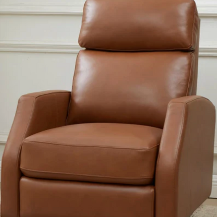 Top-grain Leather Swivel Recliner