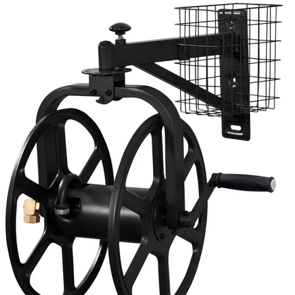 Navigator Single Arm Rotating Hose Reel, Black