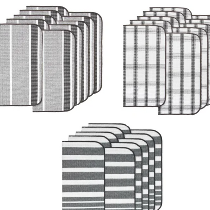 Kitchen Works Dish Cloths, 10-15 pack