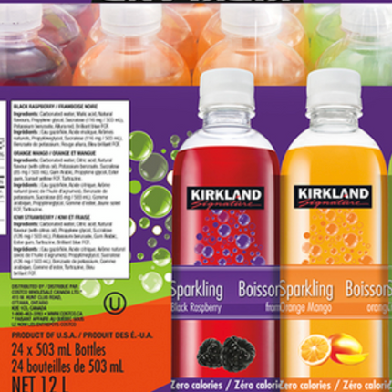 KS Sparkling Water 15-20 x 503 mL