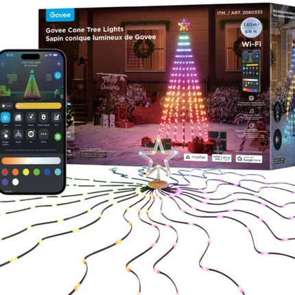 Govee 182 cm (6ft) Cone Tree Lights LIGHTS DO NOT WORK