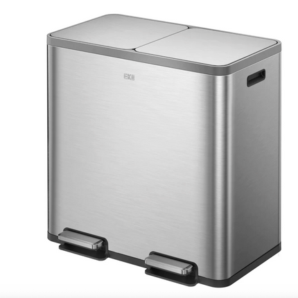 EKO Dual Steel Step Can HAS DENT