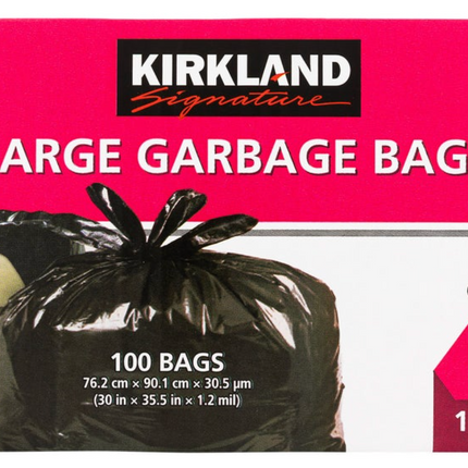 Kirkland Signature Large Garbage Bags, 100-pack