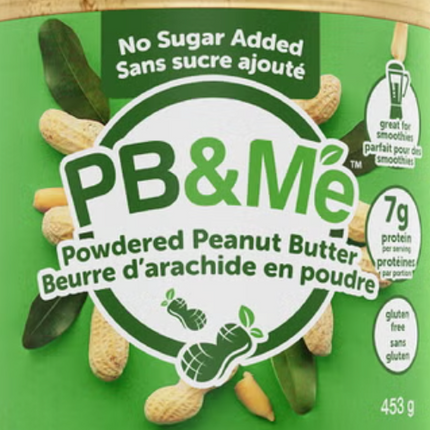 PB&Me Powdered Natural Peanut Butter, 3 x 453 g