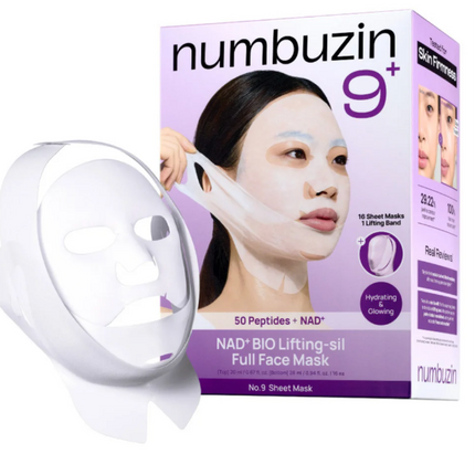 Numbuzin No. 9 Sheet Mask NAD+ Bio Lifting 12-16-count