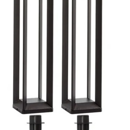 PRISMAX SOLUTIONS - Set of 2 Pathway Bollard Solar Light
