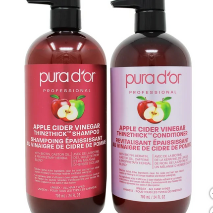 Pura D'Or Shampoo and Conditioner, 2 x 709 mL
